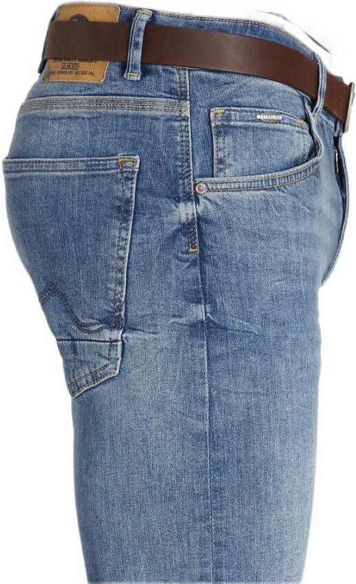 Petrol Industries slim fit jeans Seaham met riem light indigo