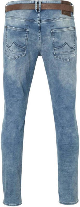 Petrol Industries slim fit jeans Seaham met riem spring indigo