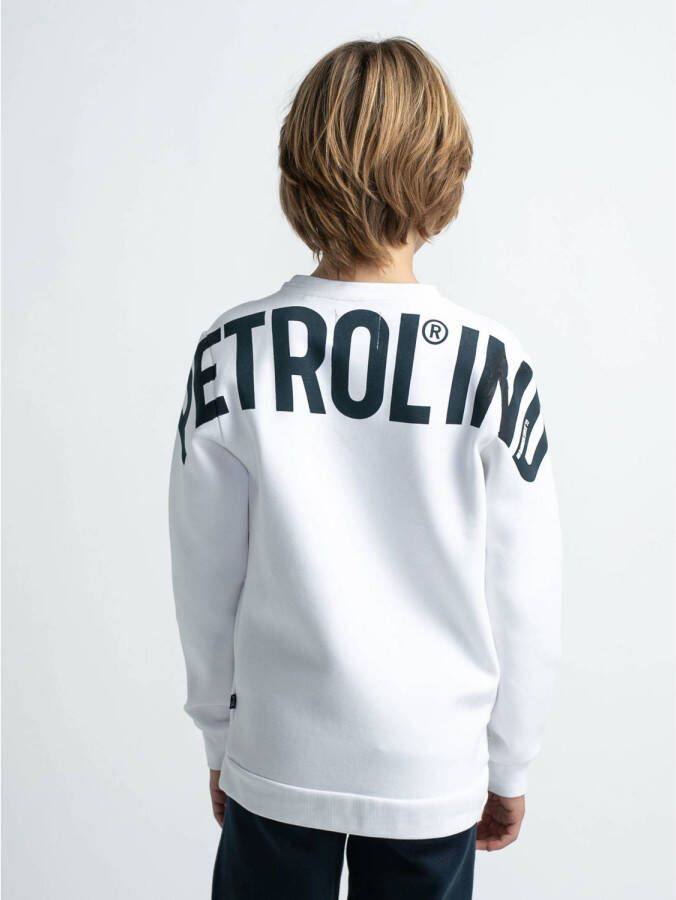 Petrol Industries sweater met backprint wit