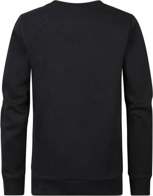 Petrol Industries sweater met tekst zwart