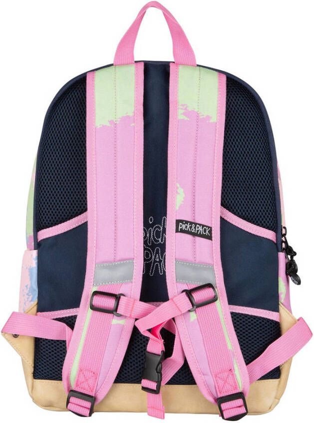 Pick & Pack rugzak Faded L camouflageprint roze