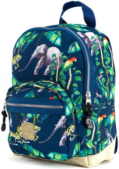 Pick & Pack rugzak Happy Jungle S donkerblauw