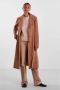 PIECES coat PCJOSIE van gerecycled polyester camel - Thumbnail 3