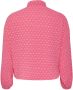 PIECES Curve blouse PCMAIKEN met hartjes en 3D applicatie roze - Thumbnail 2