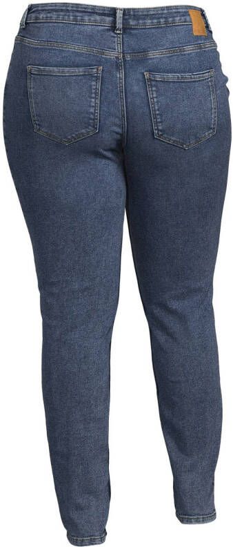 PIECES Curve slim fit jeans PCNUNNA medium blue denim - Foto 2