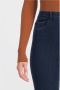 PIECES high waist flared jeans dark blue denim - Thumbnail 4