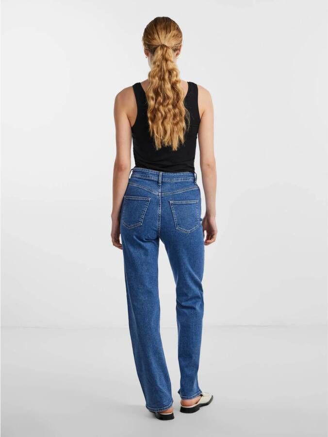 PIECES high waist wide leg jeans PCSIFFI medium blue denim
