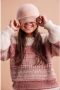 PIECES KIDS muts LPALISA met lurex roze Meisjes Gerecycled polyester Effen 8-14 jaar - Thumbnail 2
