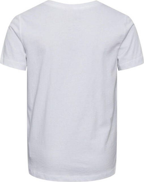 PIECES KIDS T-shirt PKAPRIL met printopdruk wit