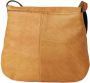Pieces klein cognac bruin leren tasje 15 bij 18 cm - Thumbnail 3