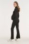PIECES Maternity flared broek PMNALA van gerecycled polyester zwart - Thumbnail 3