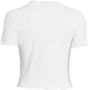 Pieces T-shirt met geschulpte zoom model 'Omilla' - Thumbnail 4