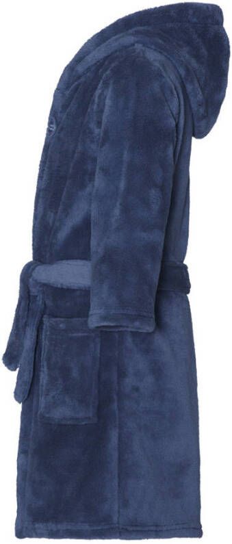 Playshoes fleece badjas donkerblauw