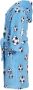 Playshoes fleece badjas Soccer met voetbal dessin lichtblauw All over print 110 116 - Thumbnail 2