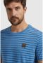 PME Legend Blauwe T-shirt Short Sleeve R-neck Yd Melange Striped Jersey - Thumbnail 8