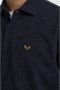 PME LEGEND Heren Overhemden Short Sleeve Shirt Print On Pique Jersey Donkerblauw - Thumbnail 9