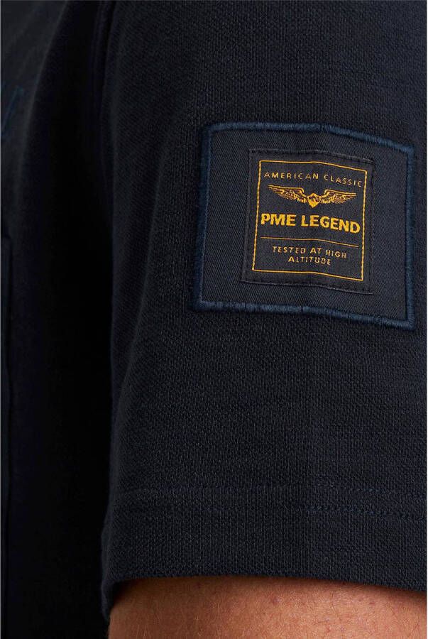 PME Legend regular fit overhemd donkerblauw