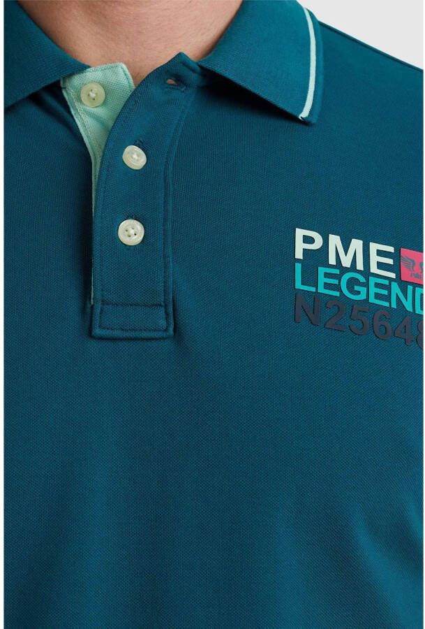 PME Legend regular fit polo blauw