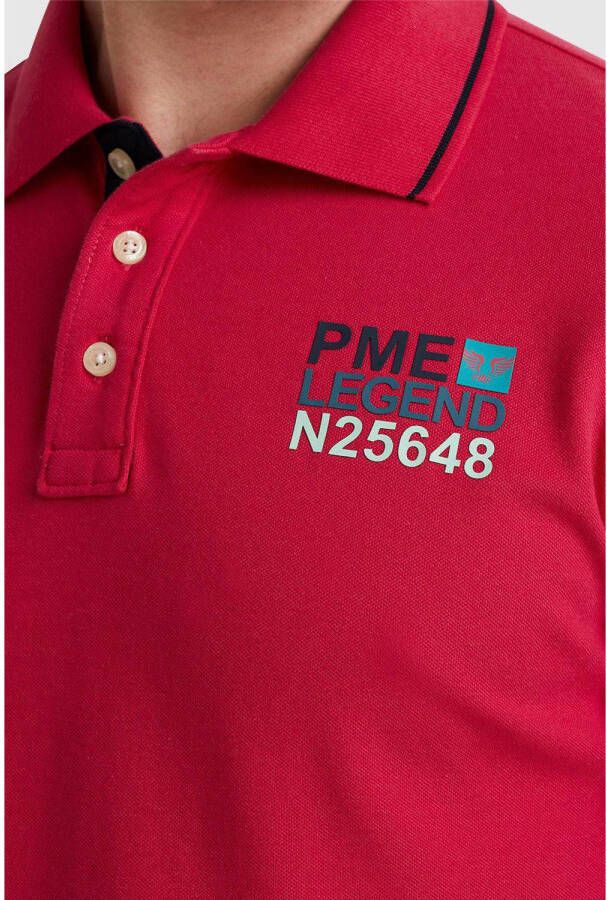 PME Legend regular fit polo roze