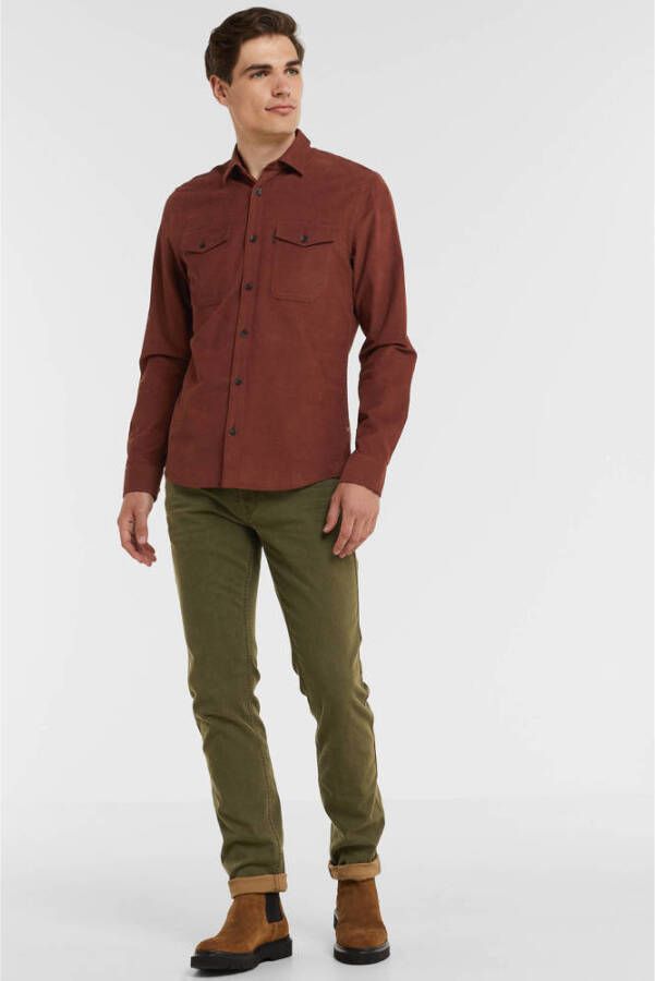 PME Legend straight fit jeans NIGHTFLIGHT met textuur 6415 groen