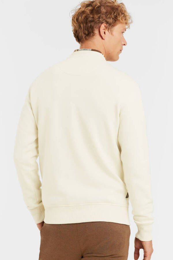 PME Legend sweater met logo 7013 bone white