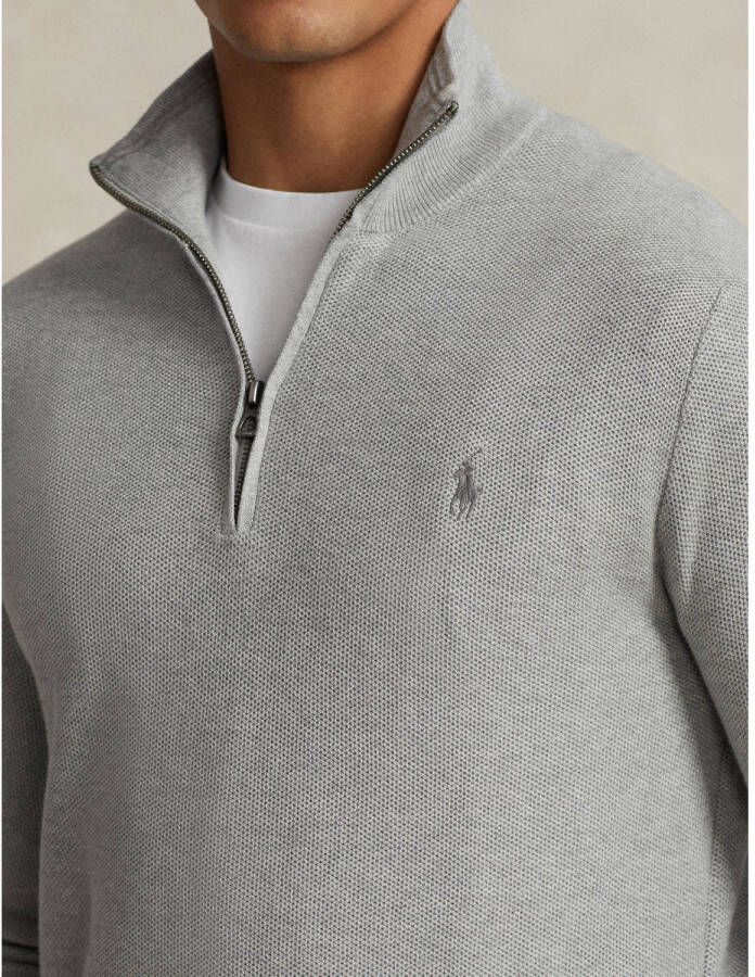POLO Ralph Lauren trui met logo en borduursels andover heather