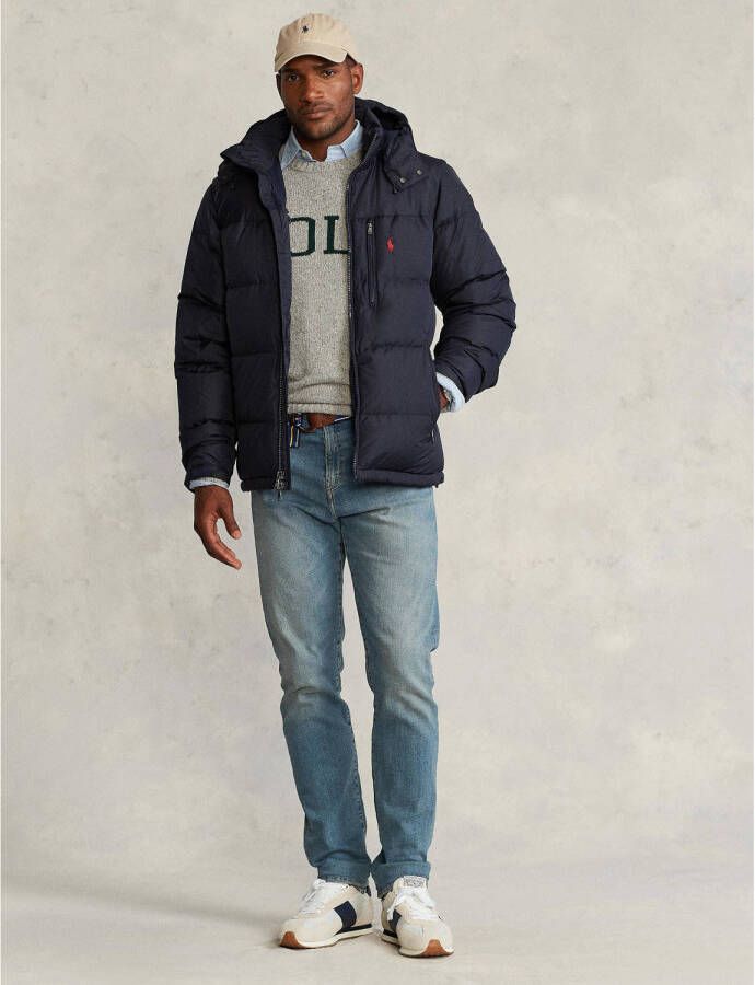 POLO Ralph Lauren Big & Tall +size gewatteerde jas Plus Size van gerecycled polyester collection navy