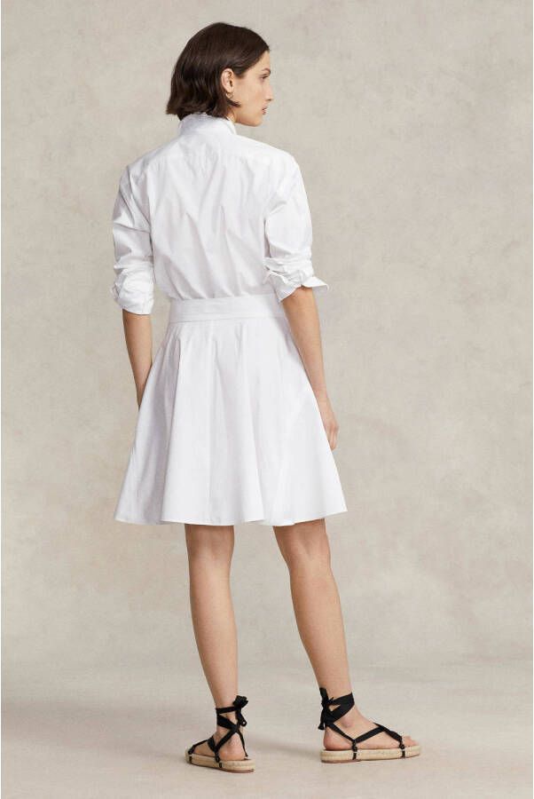 POLO Ralph Lauren blousejurk met ceintuur wit