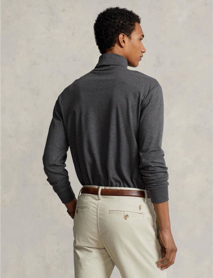 POLO Ralph Lauren coltrui met logo en borduursels barclay heather