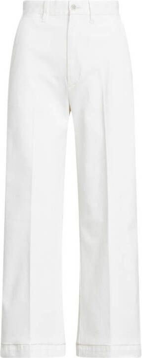 POLO Ralph Lauren cropped high waist wide leg culotte wit