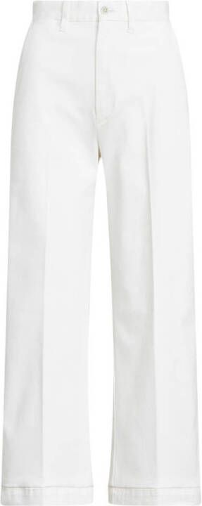 POLO Ralph Lauren cropped high waist wide leg culotte wit