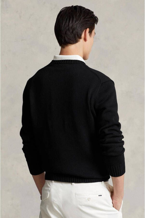 POLO Ralph Lauren fijngebreide trui met logo polo black