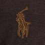 POLO Ralph Lauren fijngebreide wollen coltrui met logo brown heather - Thumbnail 3