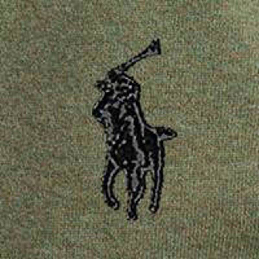 POLO Ralph Lauren fijngebreide wollen pullover met logo woodland heather