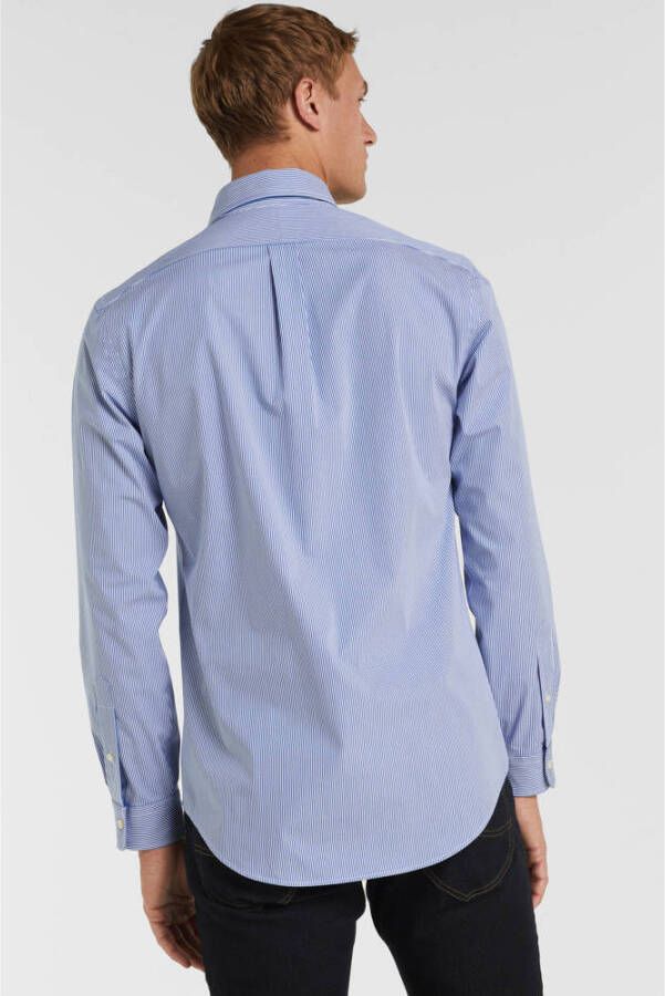 POLO Ralph Lauren custom fit overhemd met stretch blue white