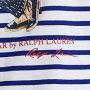 POLO Ralph Lauren gestreept slim fit T-shirt blauw wit - Thumbnail 2