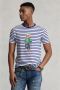 POLO Ralph Lauren gestreept slim fit T-shirt blauw wit - Thumbnail 3