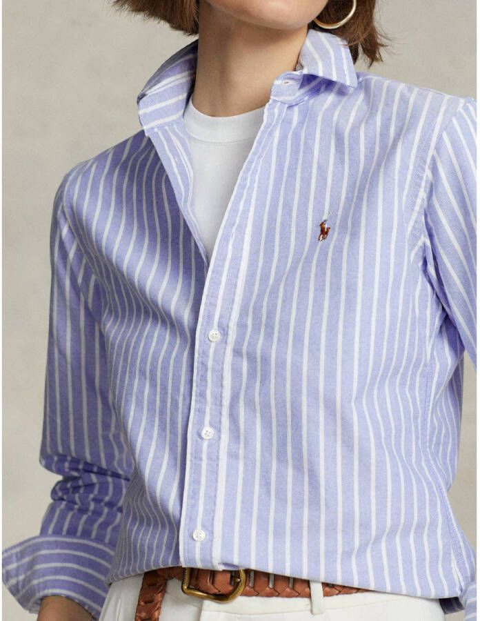 POLO Ralph Lauren gestreepte blouse blauw
