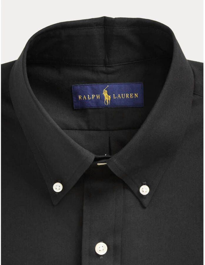POLO Ralph Lauren slim fit overhemd black met stretch