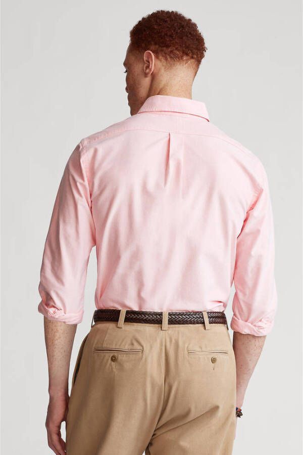 POLO Ralph Lauren custom fit overhemd lichtroze