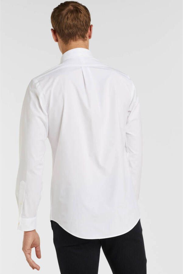 POLO Ralph Lauren custom fit overhemd met stretch white