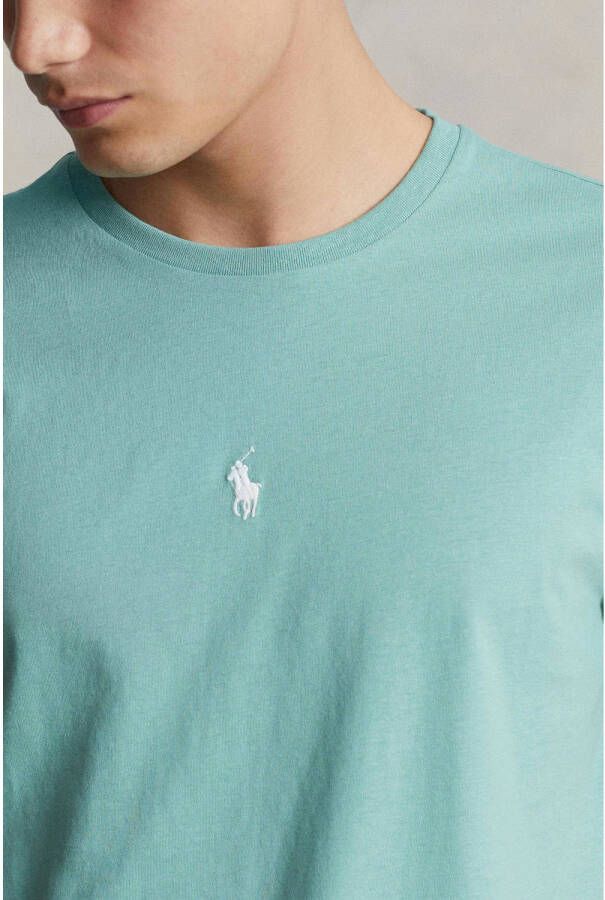 POLO Ralph Lauren regular fit T-shirt met borduursels essex green