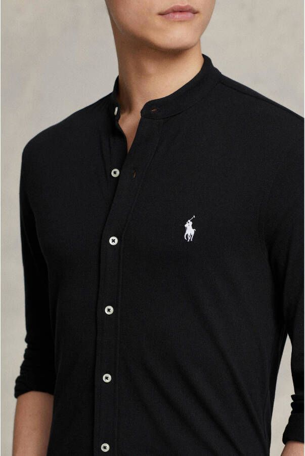 POLO Ralph Lauren slim fit overhemd met logo polo black
