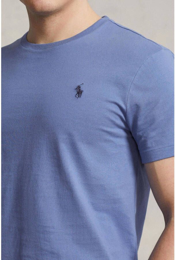 POLO Ralph Lauren slim fit T-shirt met logo nimes blue