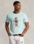 POLO Ralph Lauren slim fit T-shirt met printopdruk island aqua - Thumbnail 4