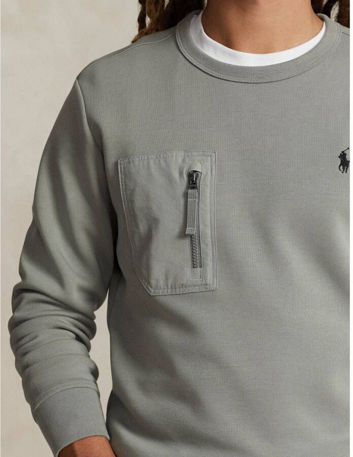 POLO Ralph Lauren sweater met logo en borduursels performance grey