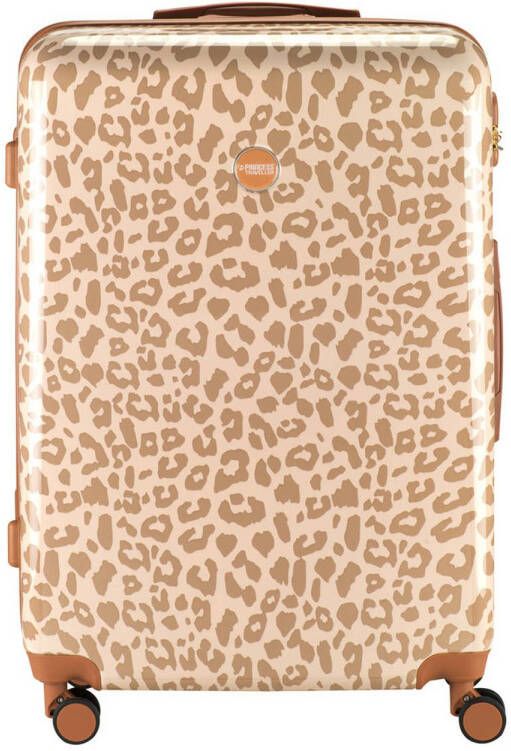 Princess Traveller trolley Animal Print 76 cm. lichtroze