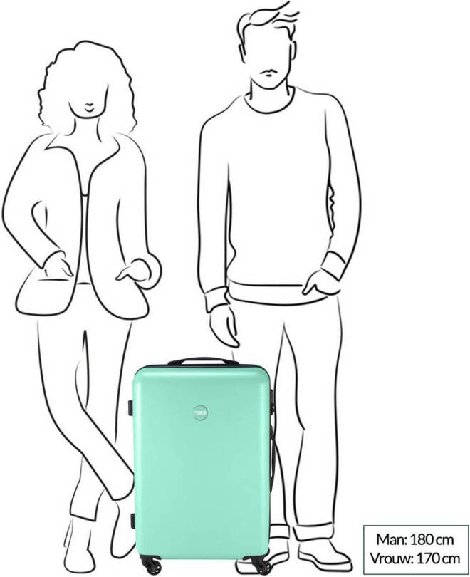 Princess Traveller trolley PT-01 67 cm. mintgroen