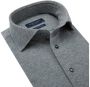 Profuomo gemêleerd slim fit overhemd antraciet knitted - Thumbnail 3