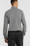 Profuomo gemêleerd slim fit overhemd antraciet knitted - Thumbnail 5